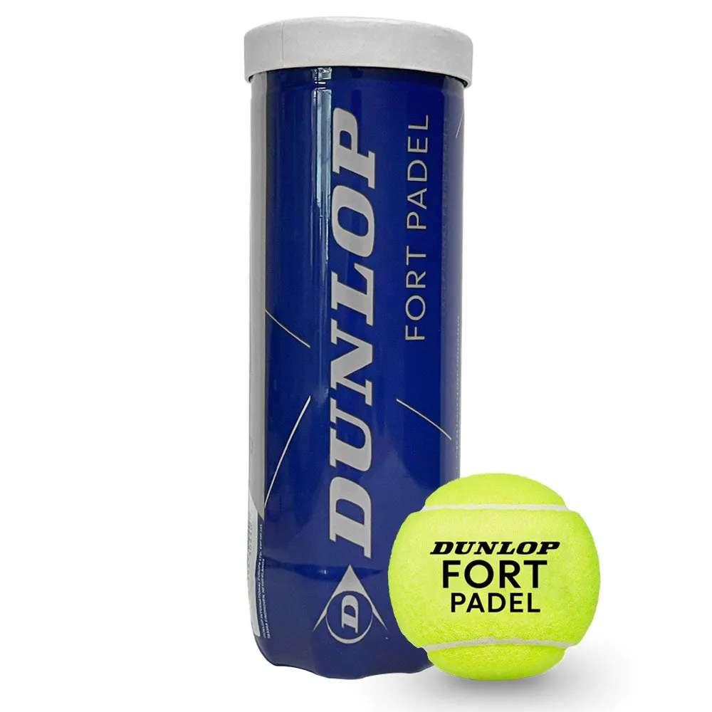 Dunlop Fort Padel Balls - Tube Of 3