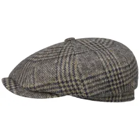 Eight Panel Cap Check Virgin Wool by JJ Hats