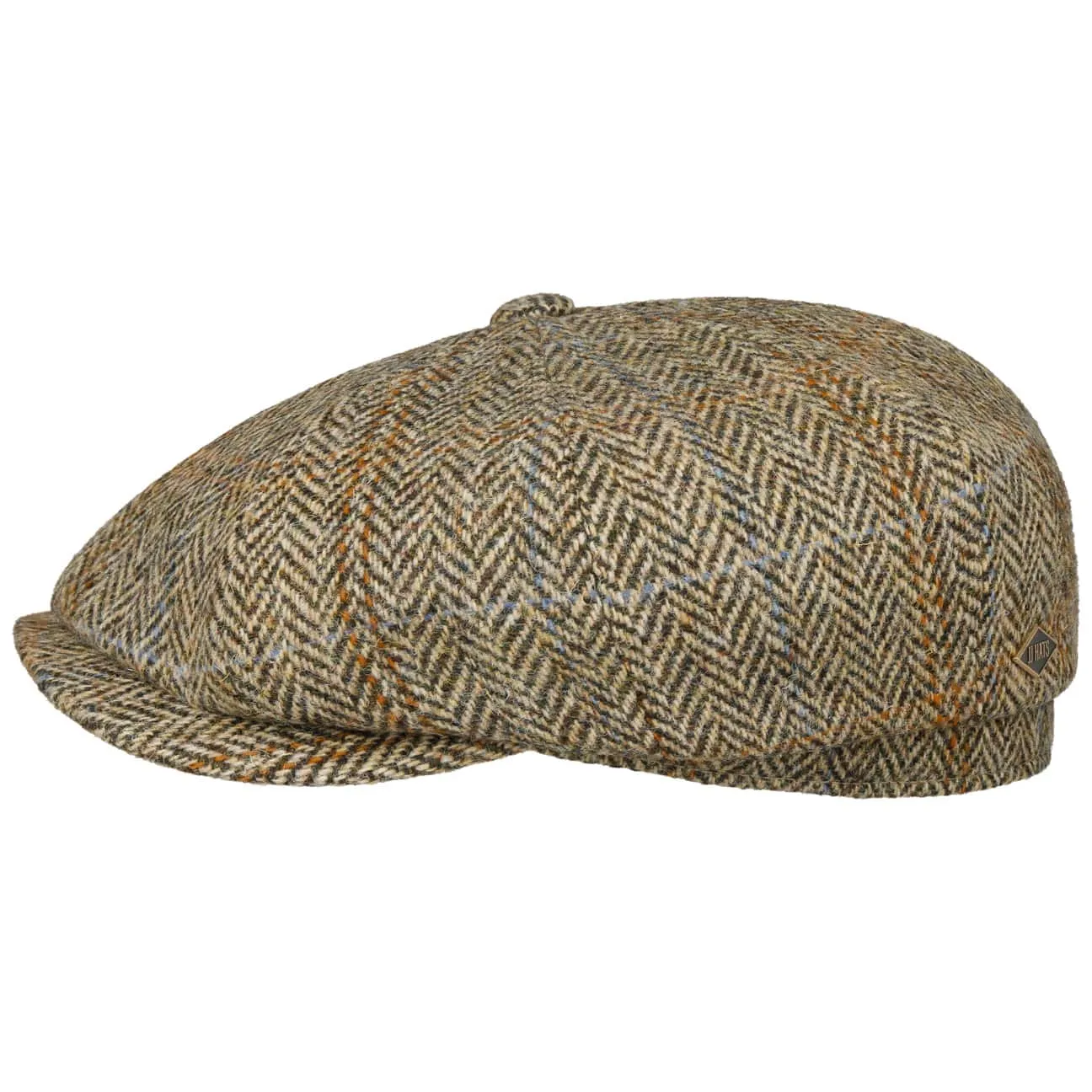 Eight Panel Cap Harris Tweed by JJ Hats