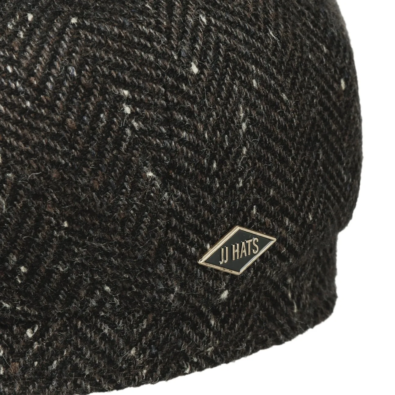 Eight Panel Cap Herringbone Kashmir/Seide by JJ Hats