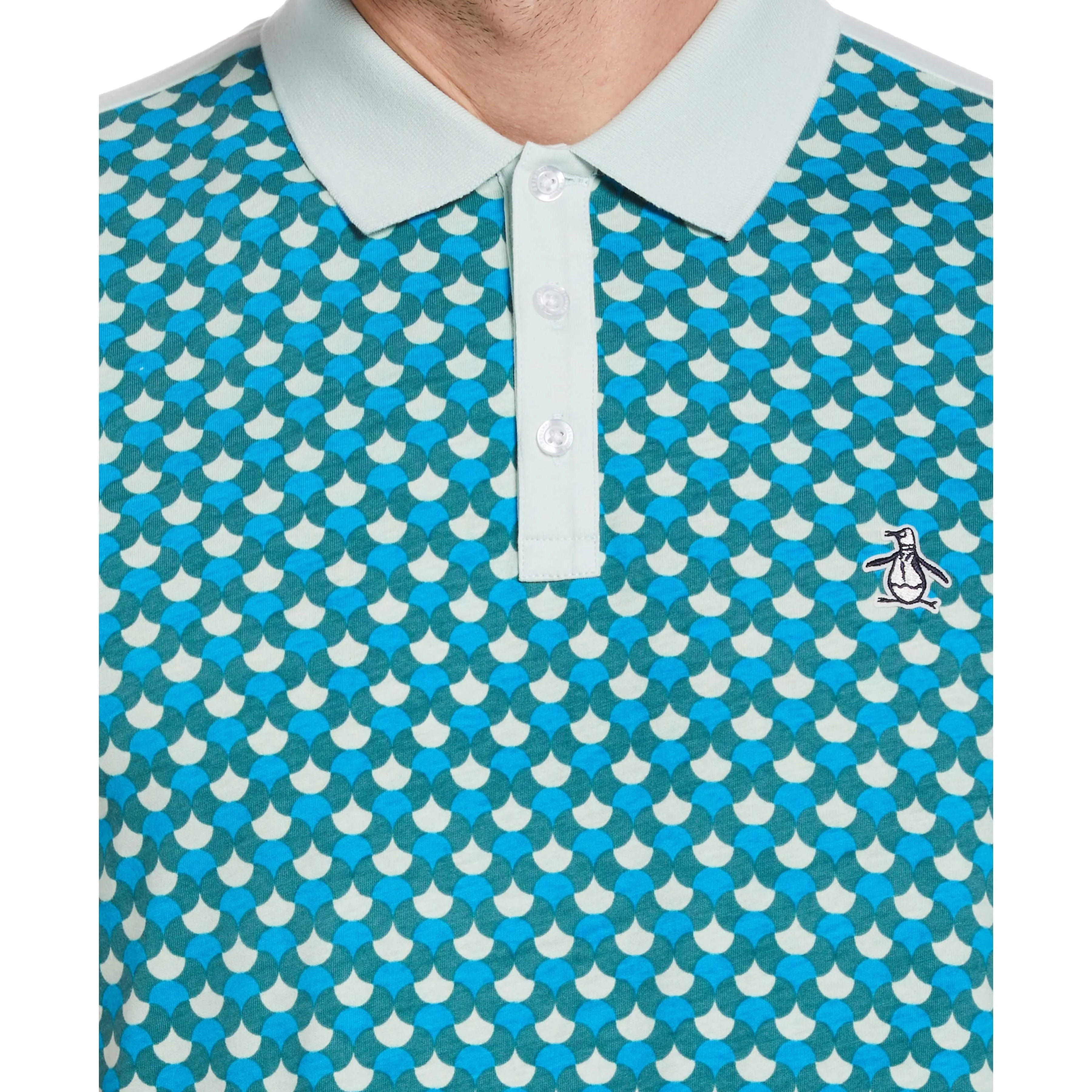 Fan Print Front Polo