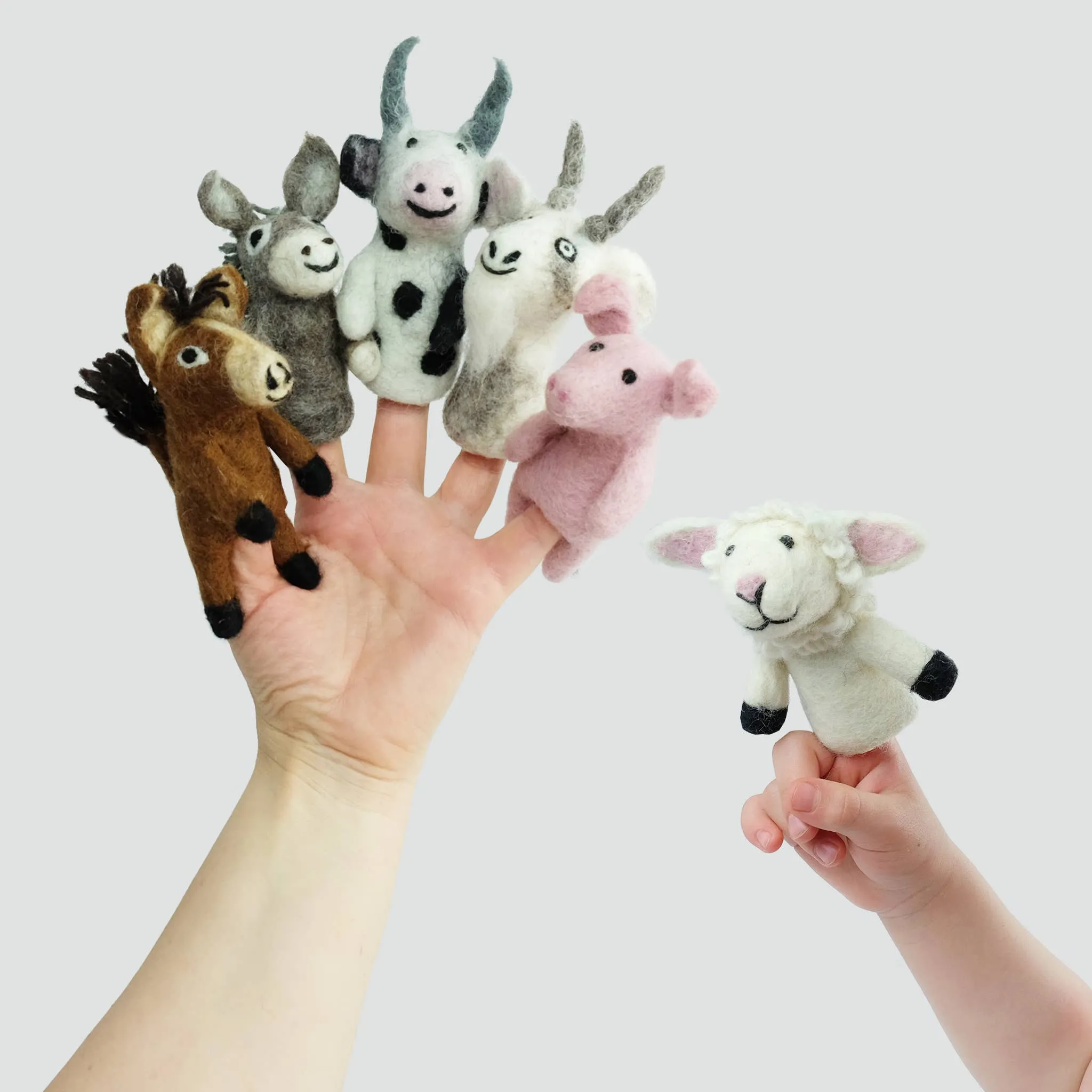 Felt Finger Puppets -  BARNYARD