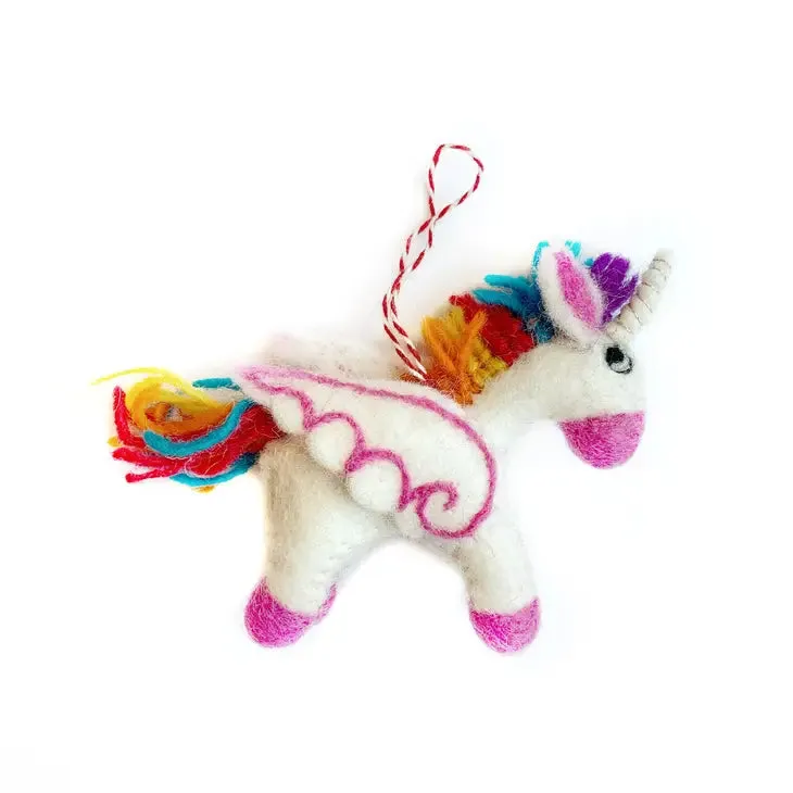 Felt Unicorn Ornament