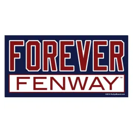 Forever Fenway Navy 3x6 Bumper Sticker