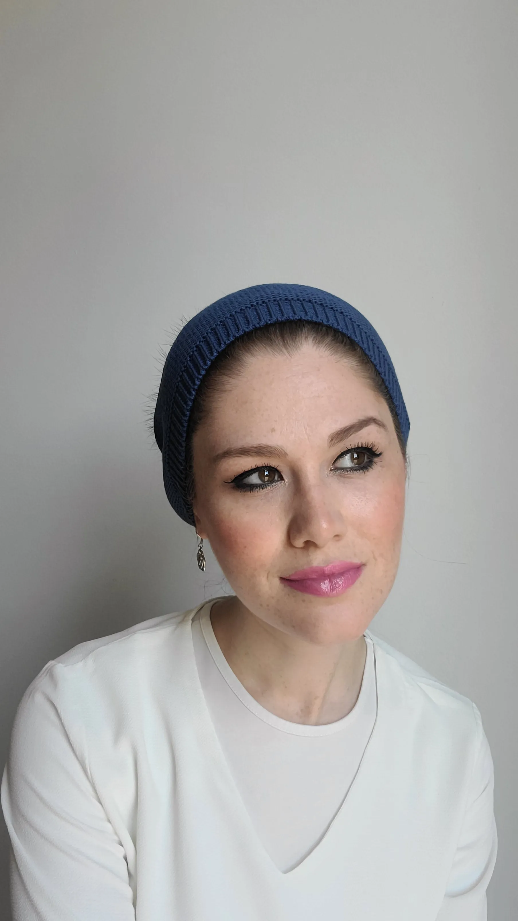 Fully Cotton Beret with Pom Pom