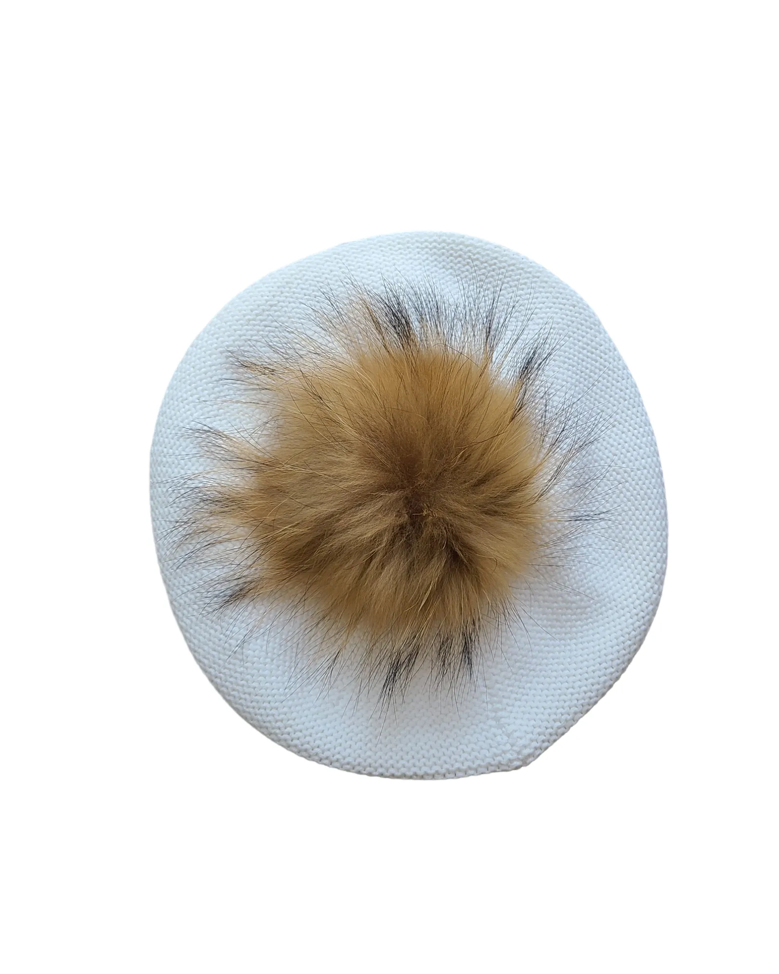 Fully Cotton Beret with Pom Pom