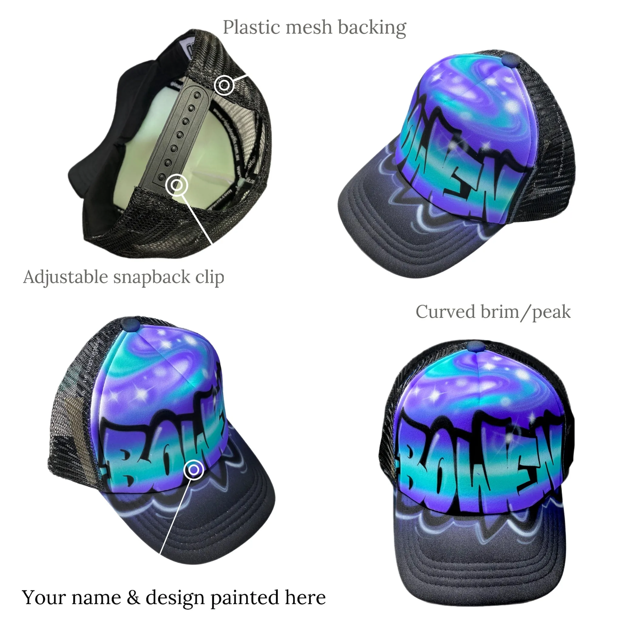 Graffiti front Swirl Trucker (1F)