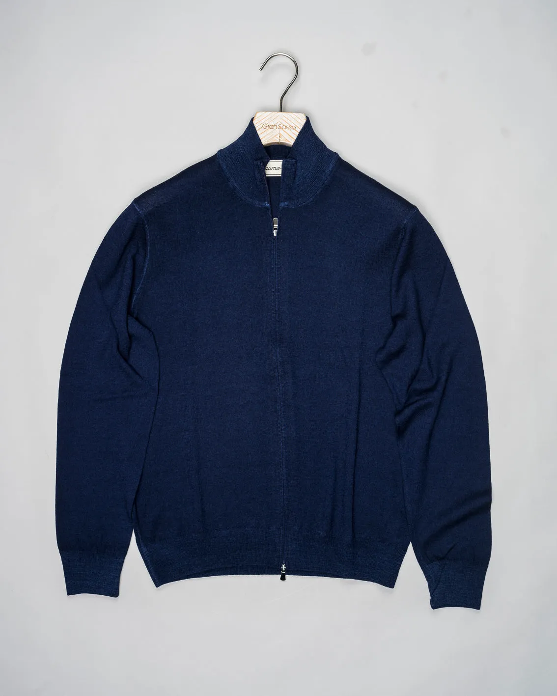 Gran Sasso Sauma 20th Anniversary Vintage Merino Full-Zip / Navy