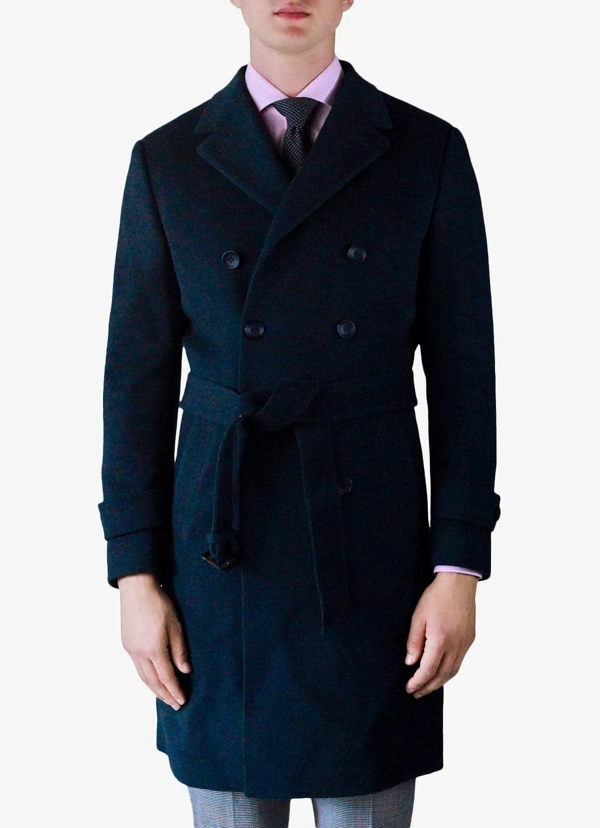 Green Double Breasted Overcoat