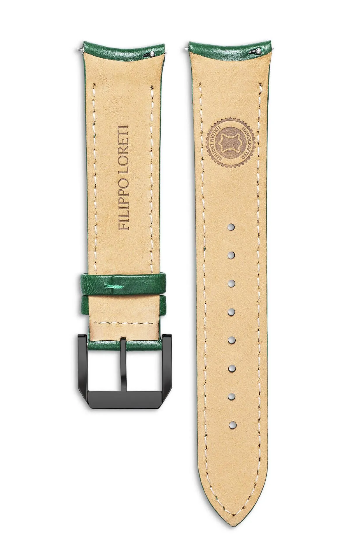 Green Italian Leather Strap