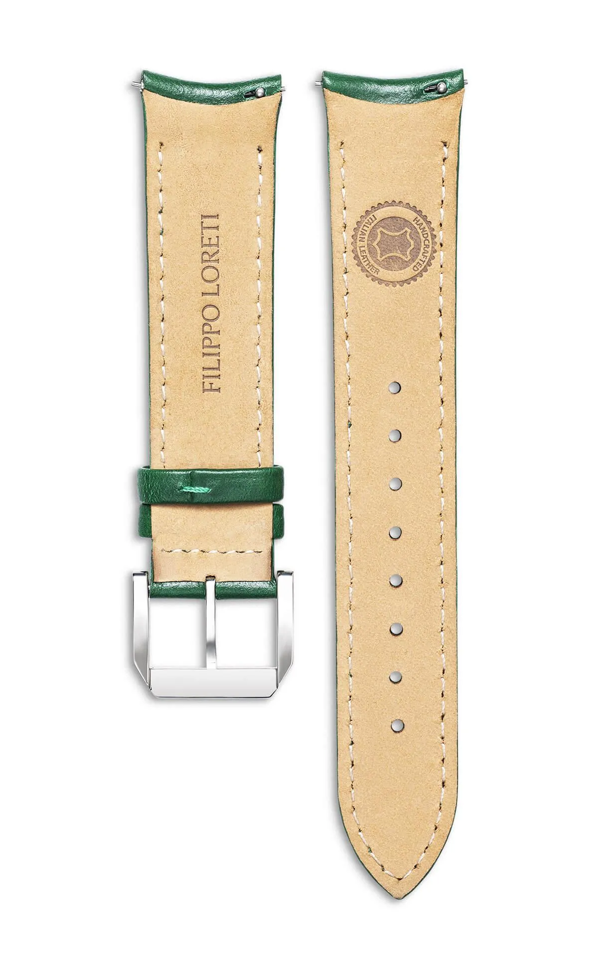 Green Italian Leather Strap