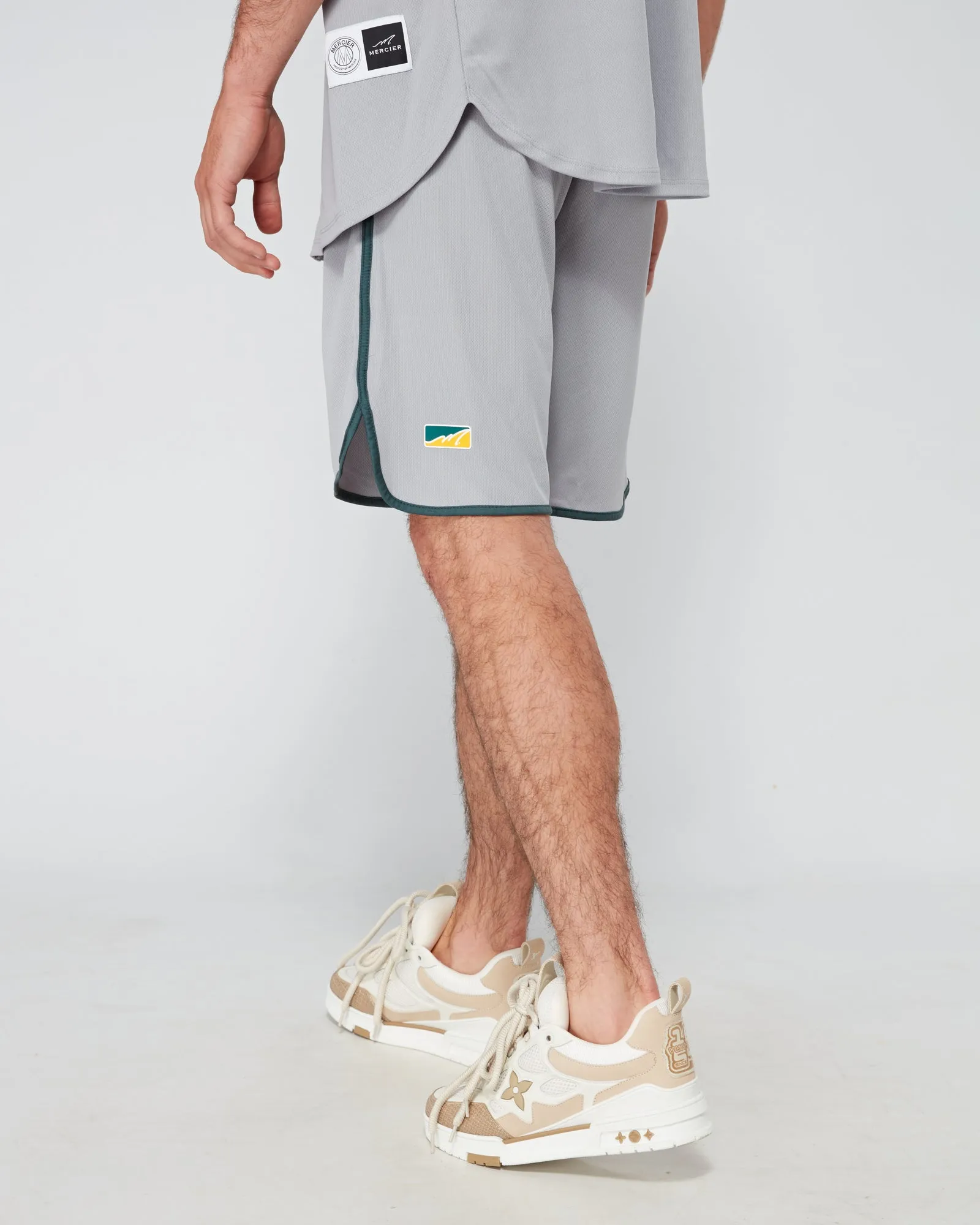 Grey Green Emerson Baseball Shorts