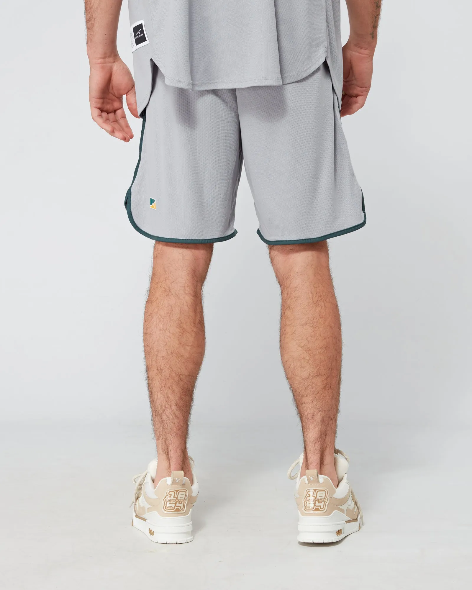 Grey Green Emerson Baseball Shorts