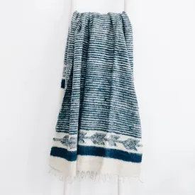 Hand-Loomed Blanket - Indigo