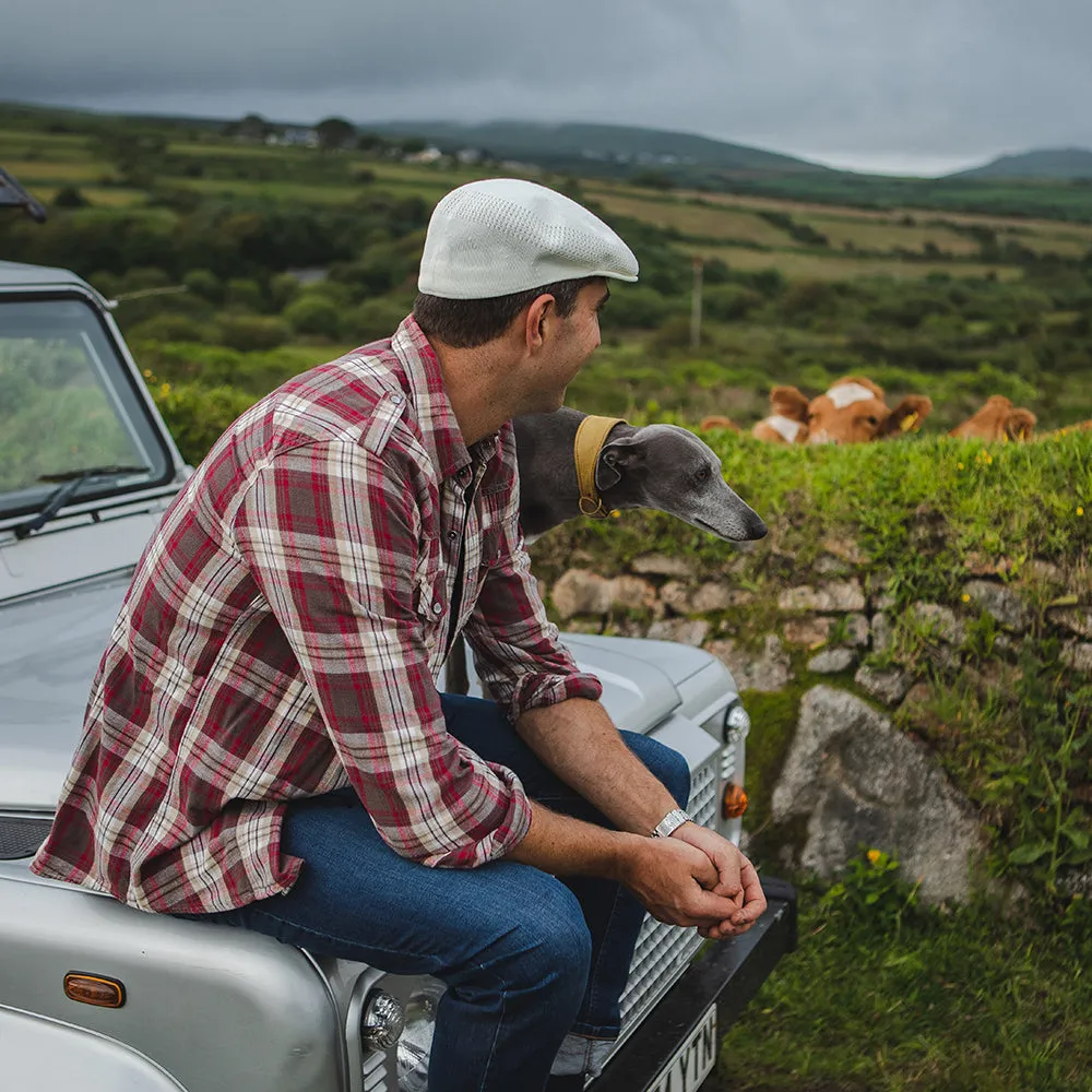 Hats Summer Flat Cap White Wholesale Pack