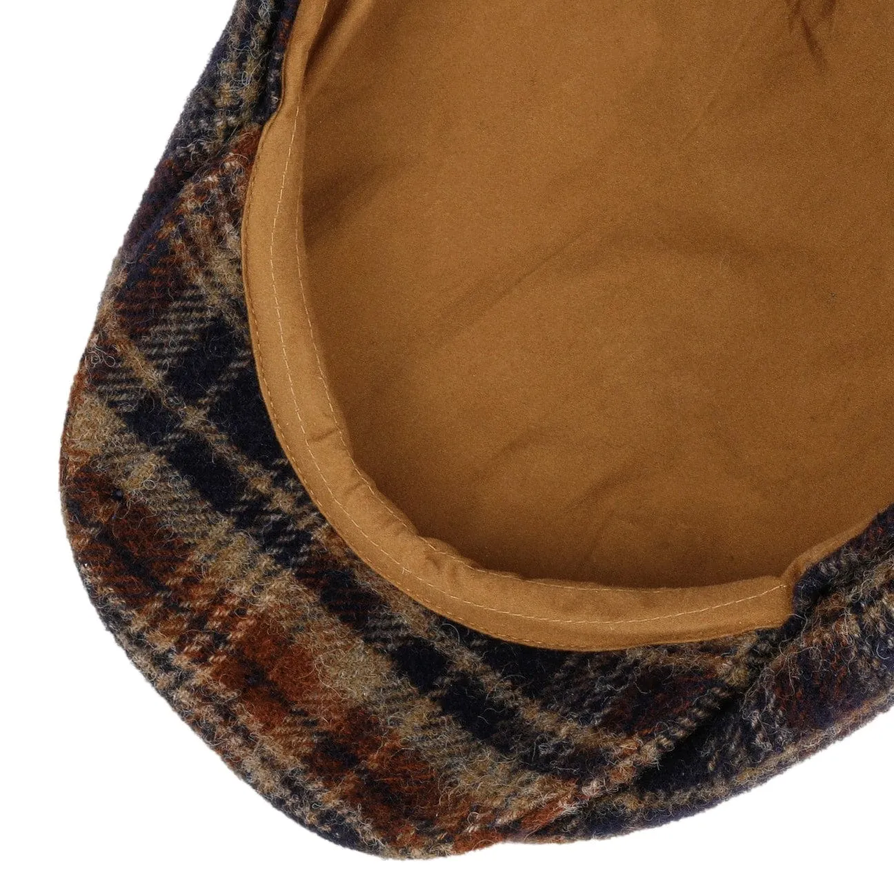 Hatteras Shetland Plaid Newsboy Cap by Stetson