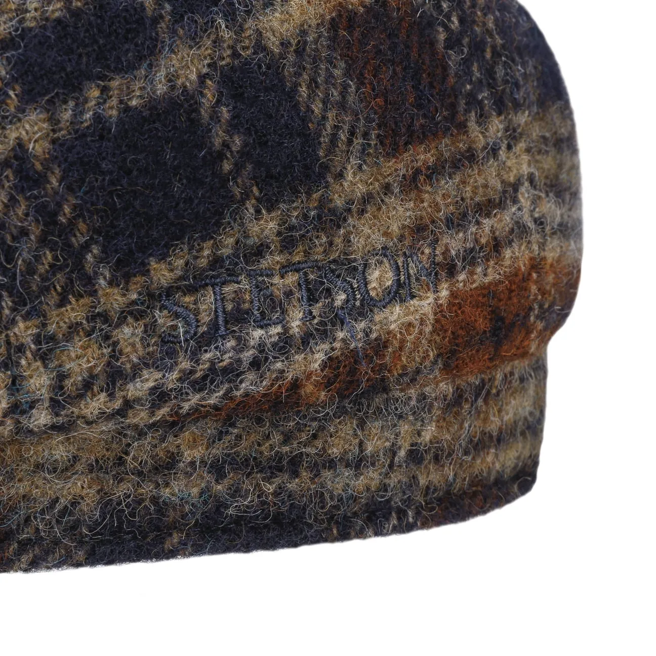 Hatteras Shetland Plaid Newsboy Cap by Stetson