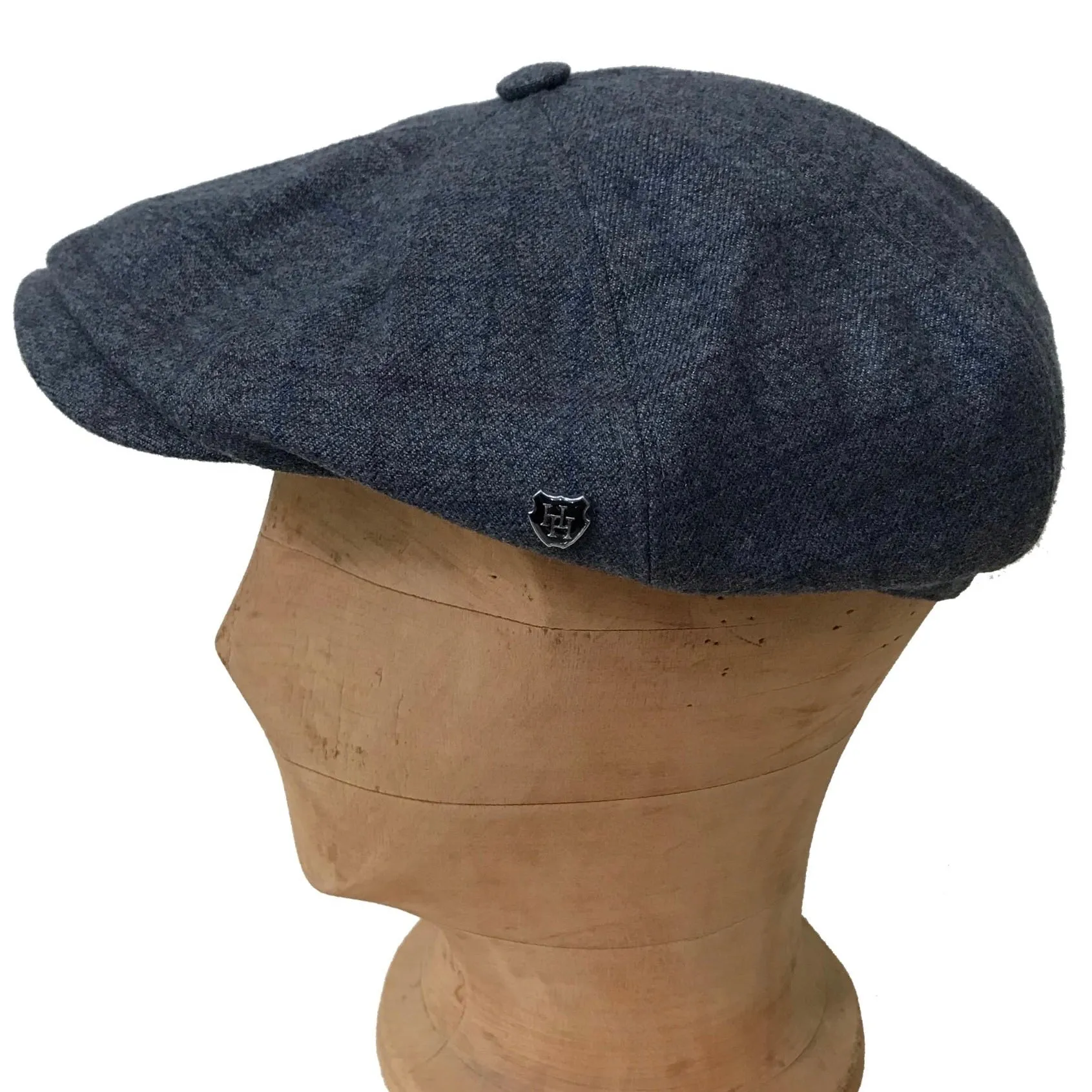 Hills Hats - Harlow Caddy Cap - Peaky Blinder - Grey Check - Small