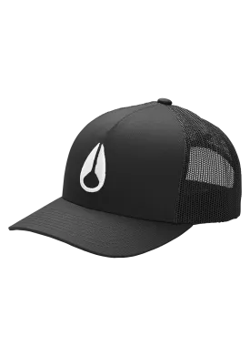 Iconed Trucker Hat - Black / White