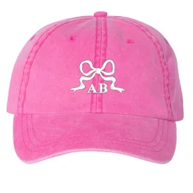 Initialed 'Tiny Bow' Baseball Hat