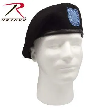 Inspection Ready Black Beret With Flash