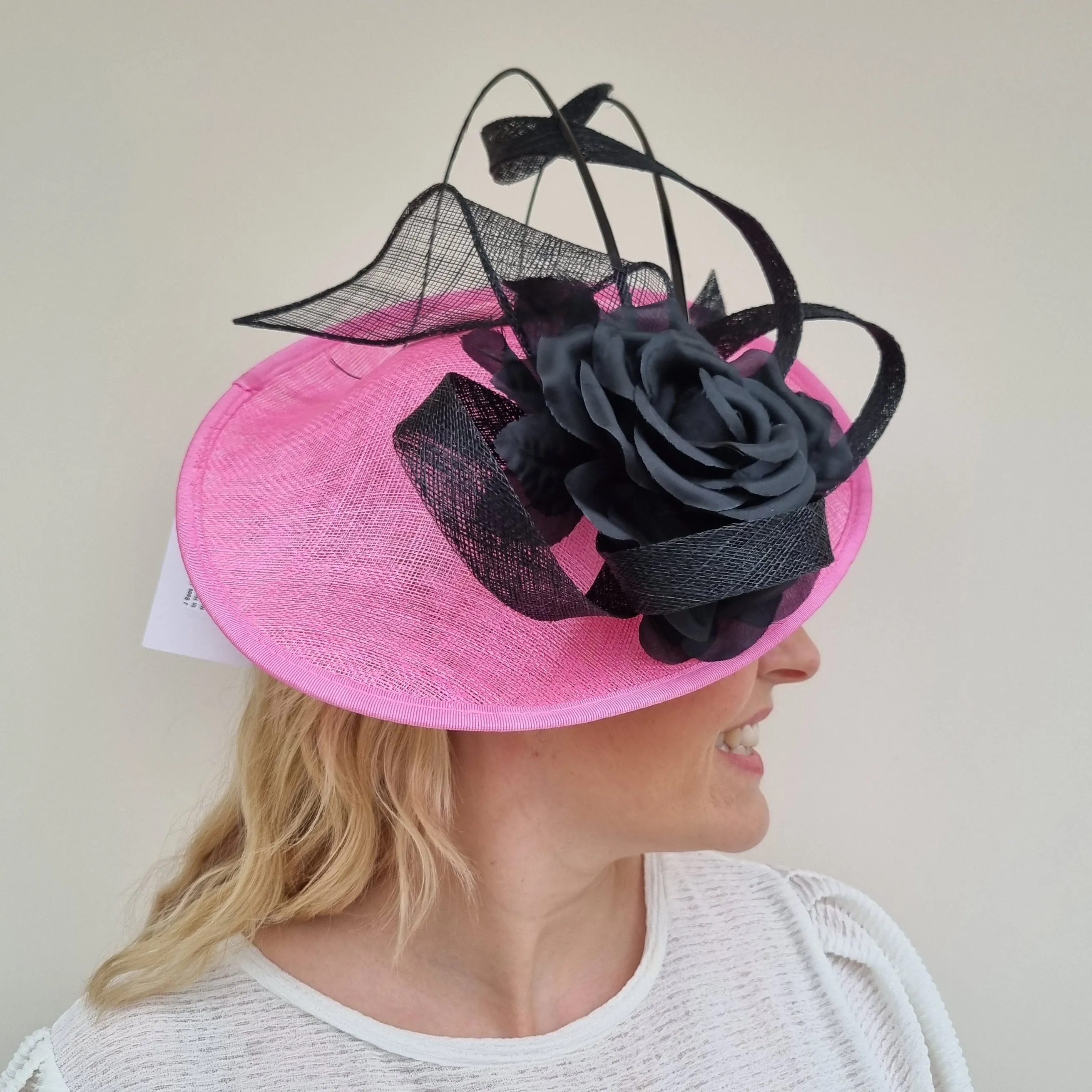 J Bees JB20/155 Rose Twist Hatinator in Hot Pink/Black