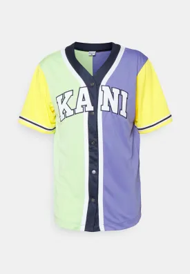 Karl Kani Block Baseball Trikot mint blue yellow