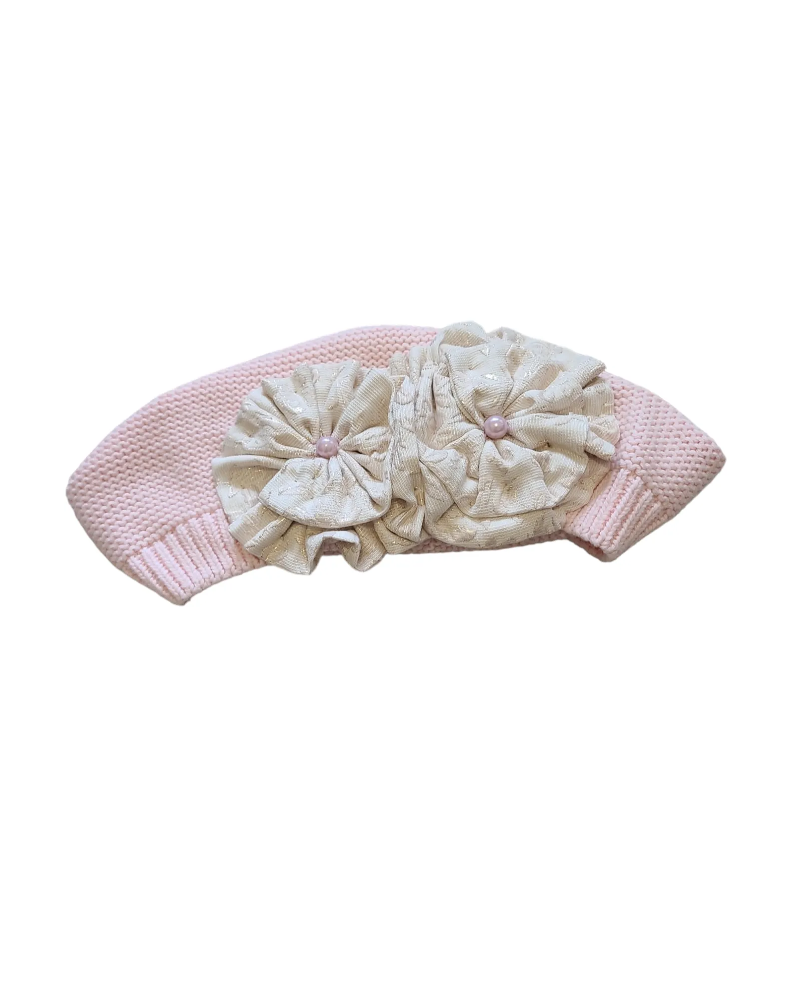 Large Size Pink Cotton French Beret