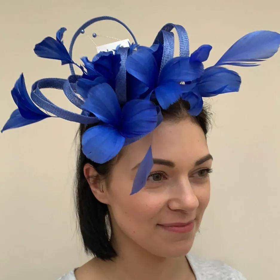 Libby Bea LB20/578 Feather and Pearl Fascinator