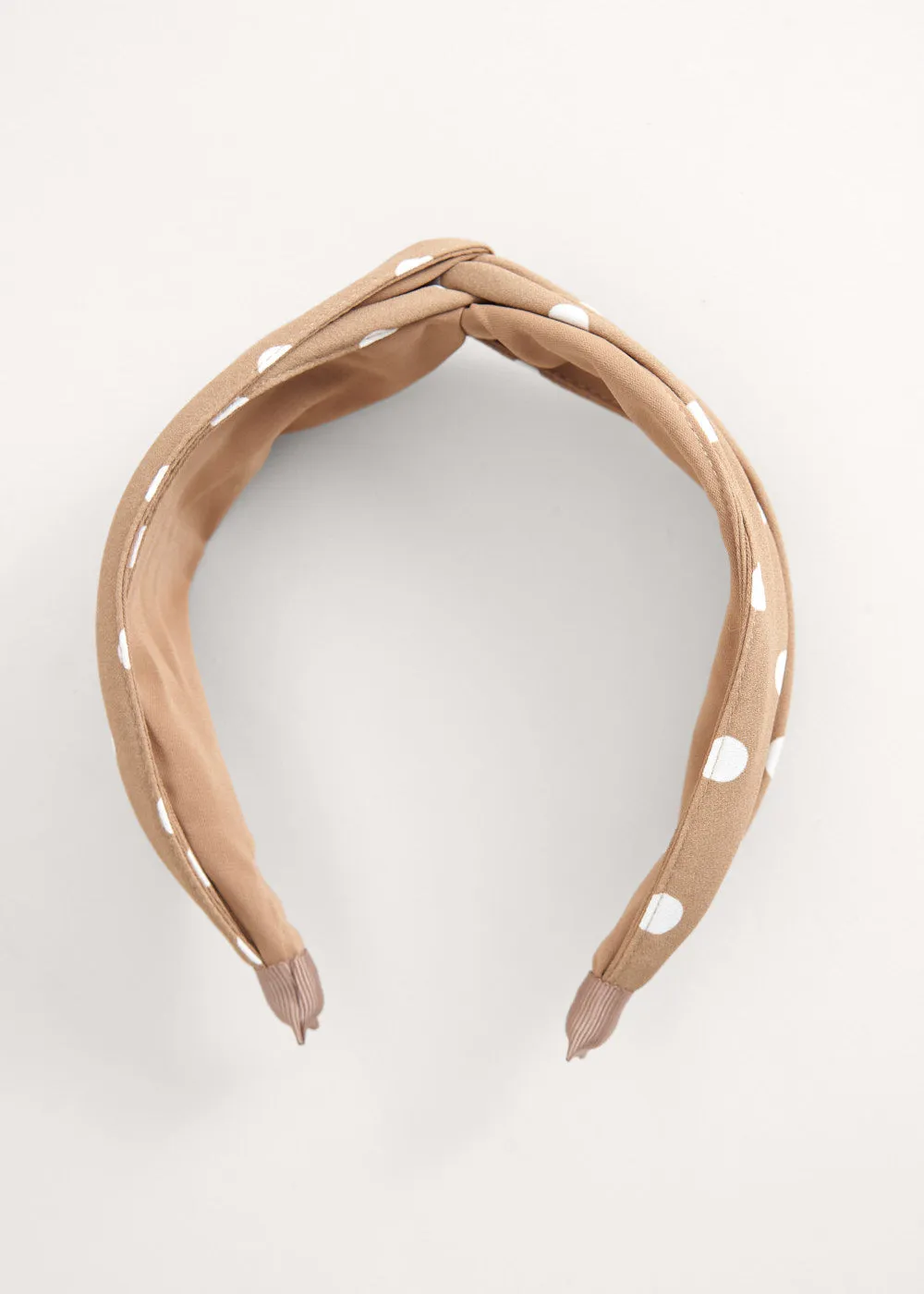 LILLIAN SPOT HEADBAND - BROWN