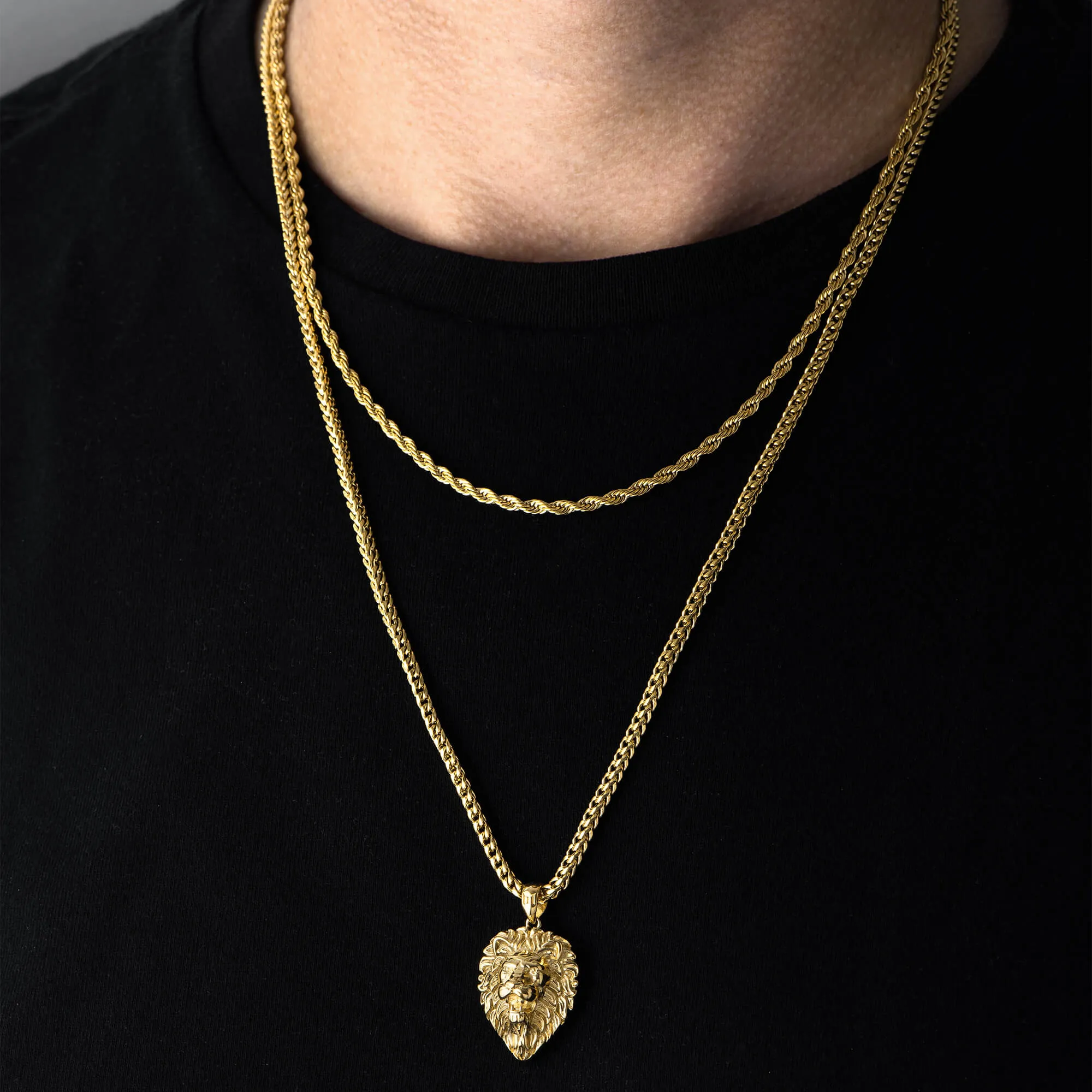 Lion Necklace - Gold