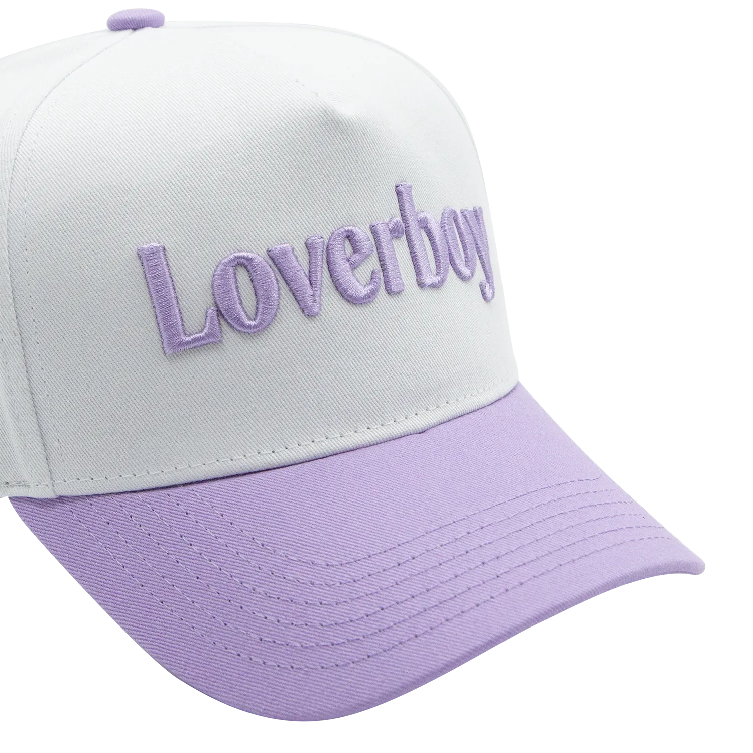 Loverboy Classic Hat - Lilac/White