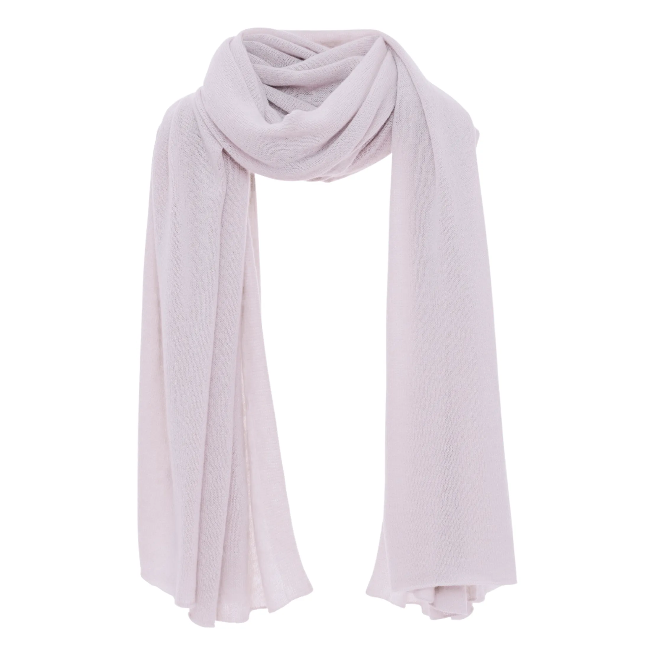 Luxurious Scottish Cashmere Travel Wrap - Silver Iris