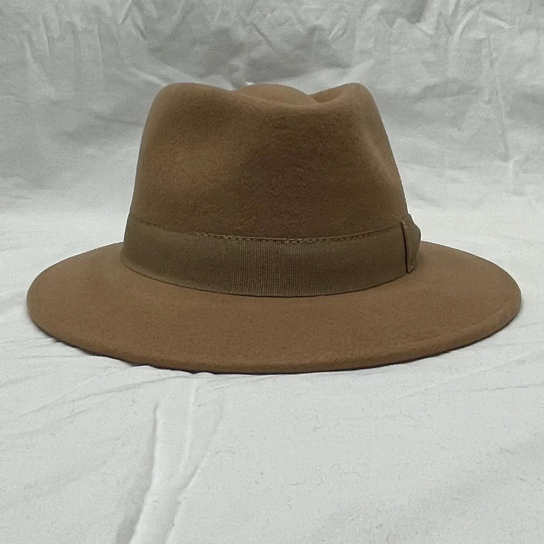 Flechet M Tear Drop Fedora - Cashmere/Wool Blend - Camel Color