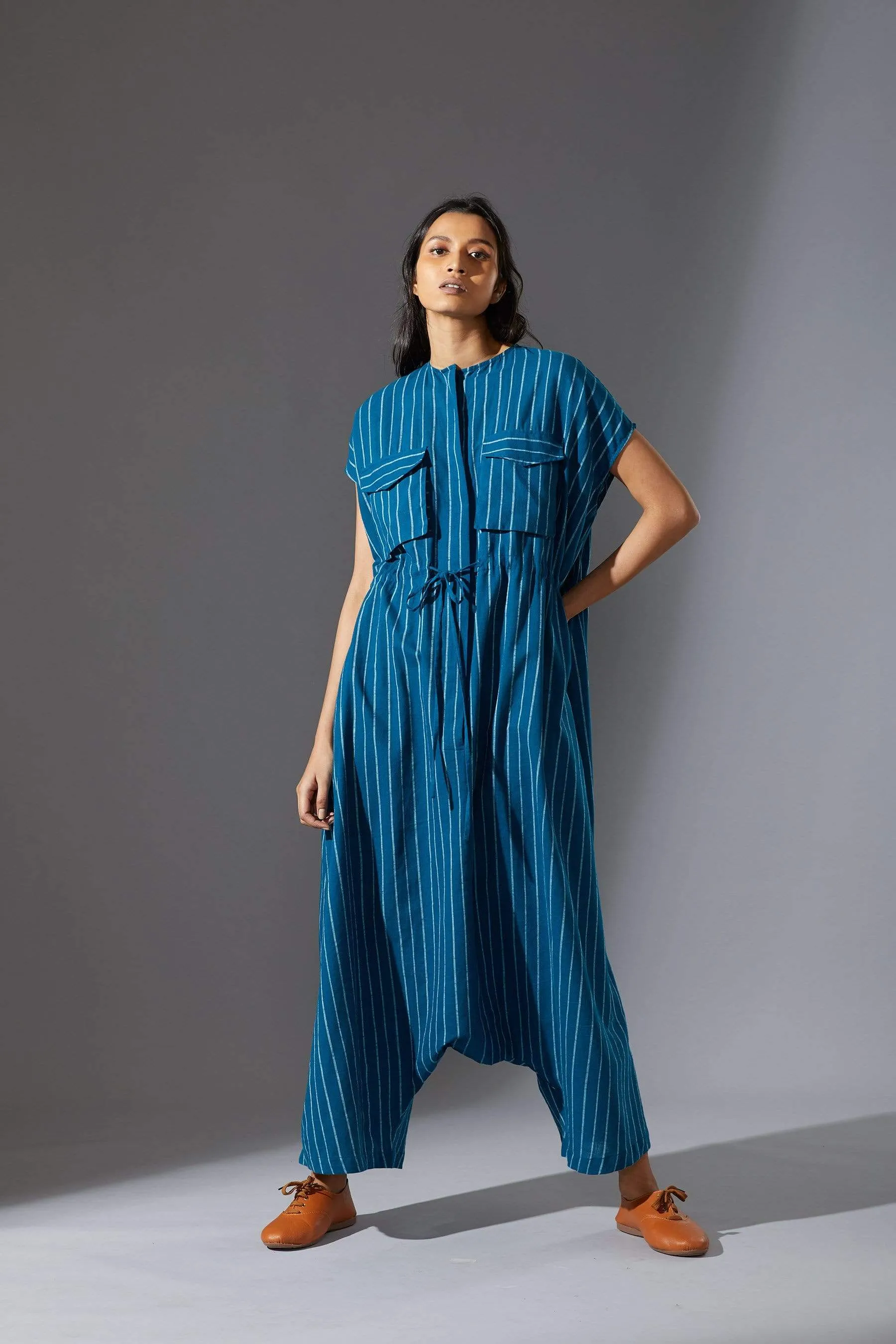 Mati Safari Blue Jumpsuit