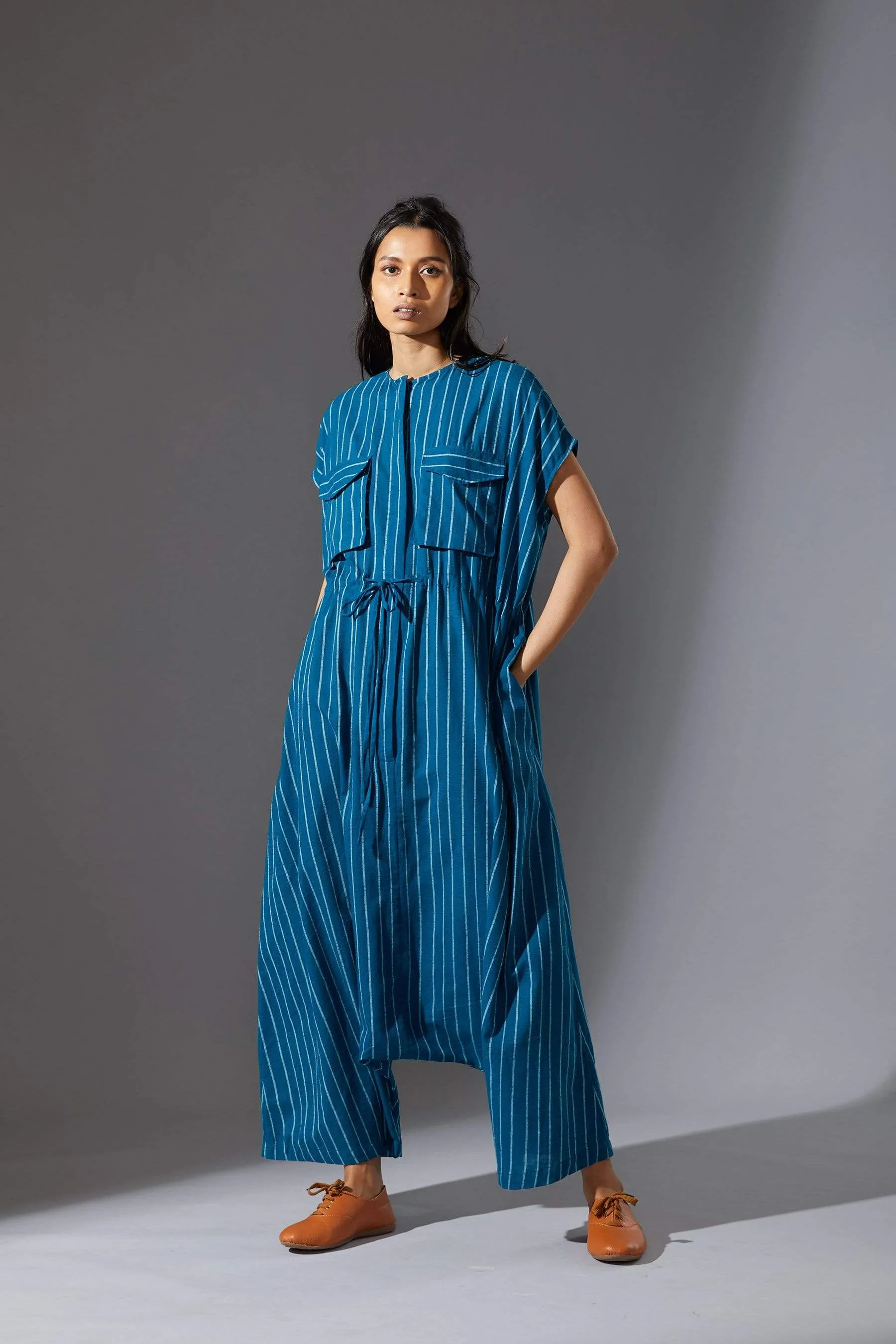 Mati Safari Blue Jumpsuit