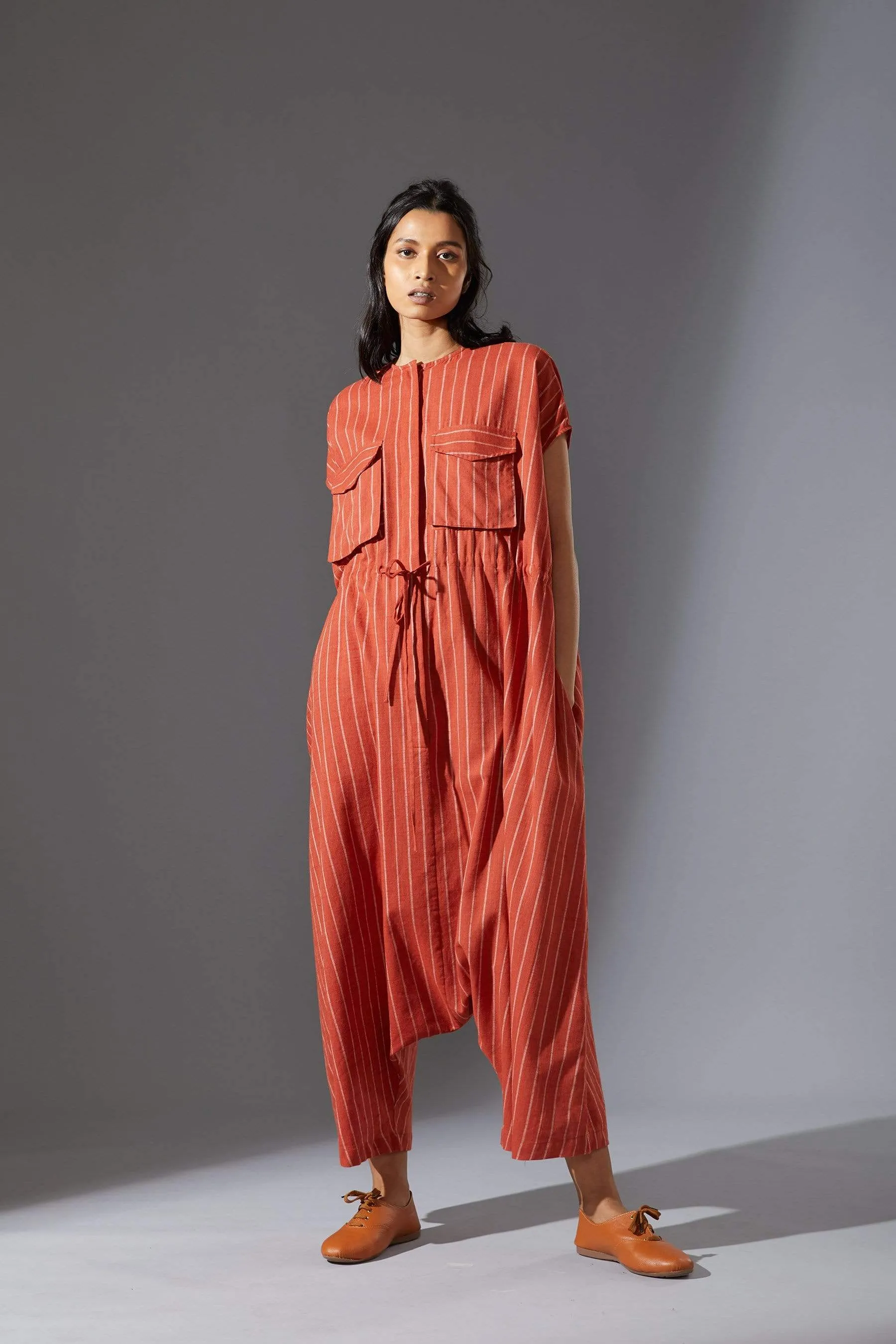 Mati Safari Rust Jumpsuit