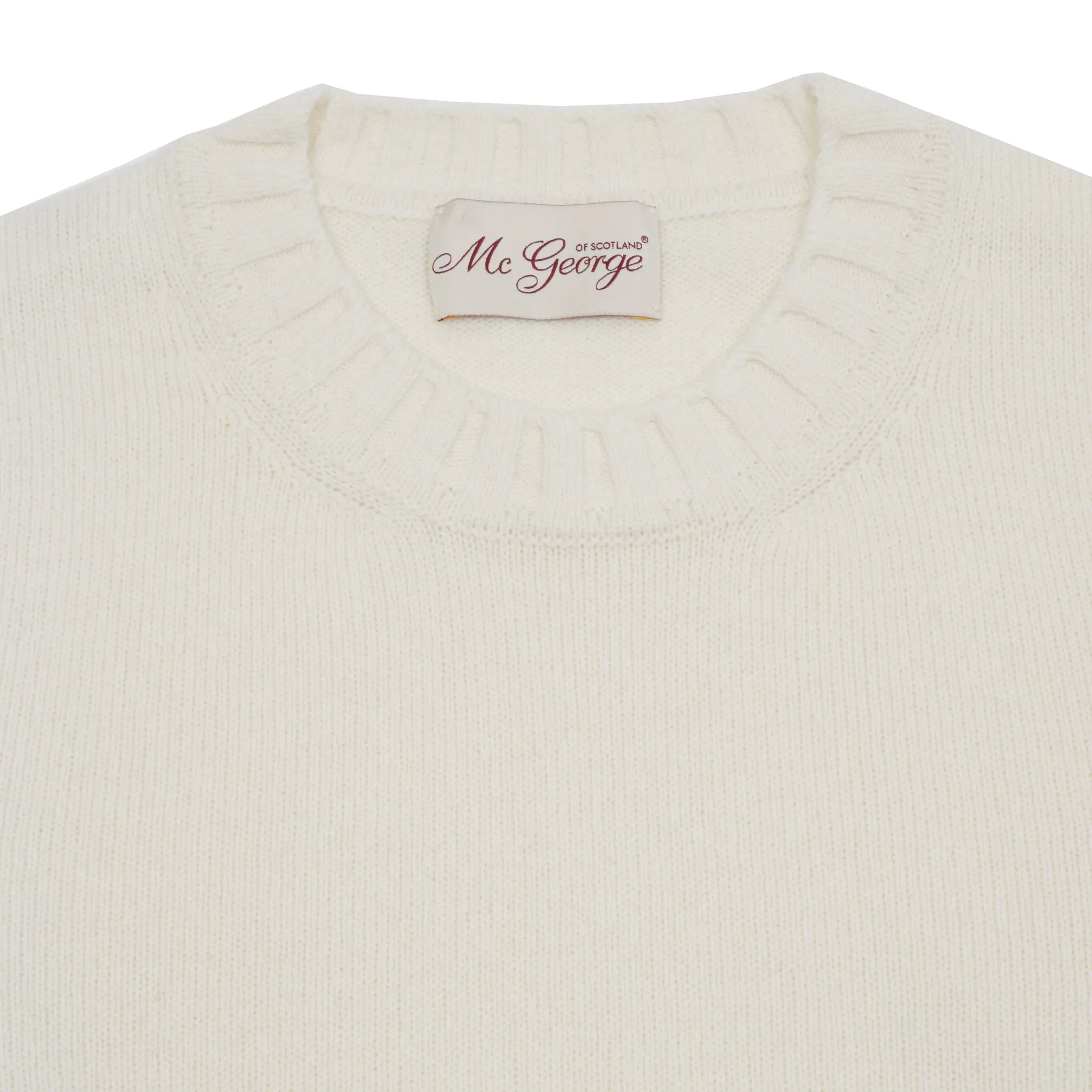 McGeorge of Scotland Crewneck Jumper in Off-White