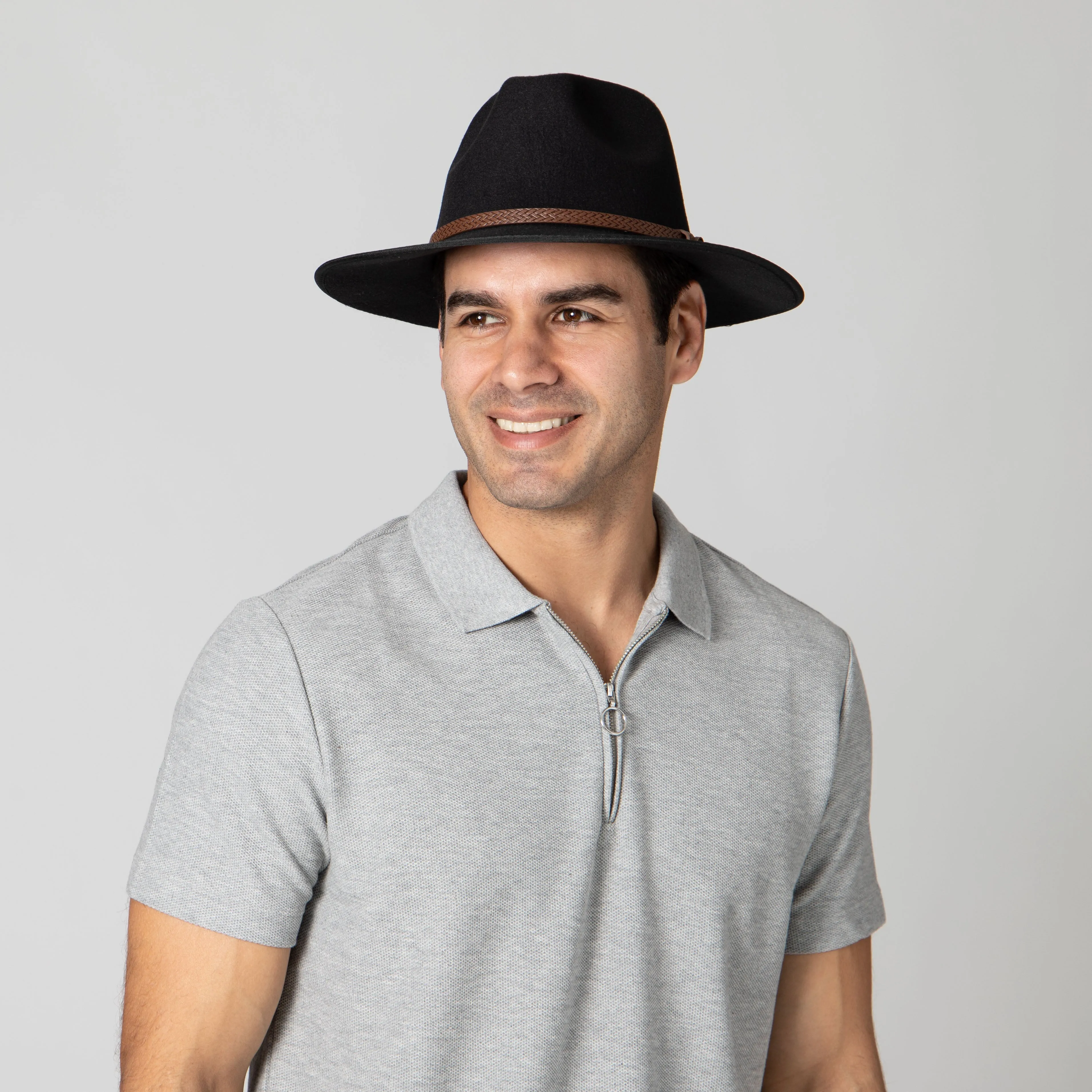 Men's Faux Felt Fedora