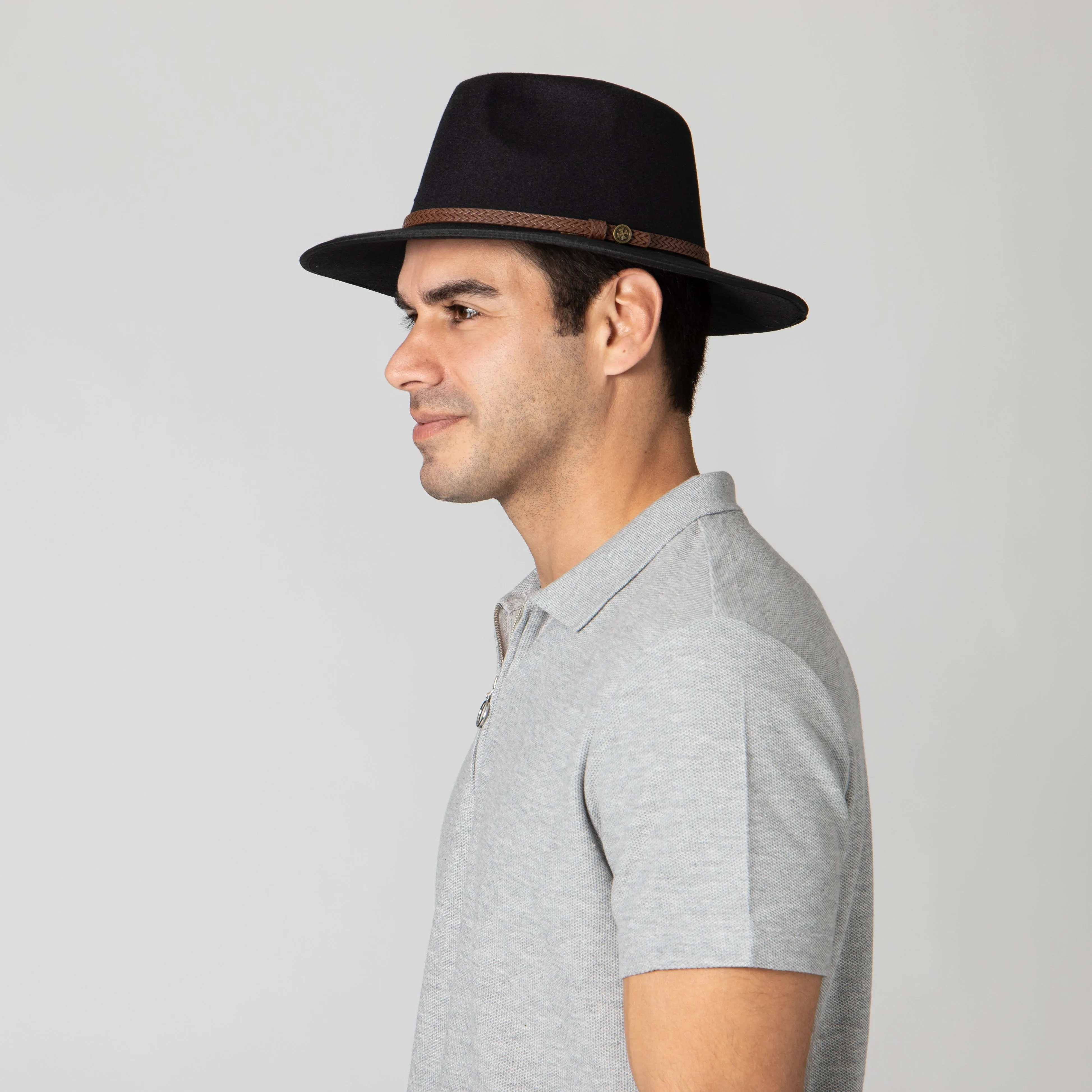 Men's Faux Felt Fedora