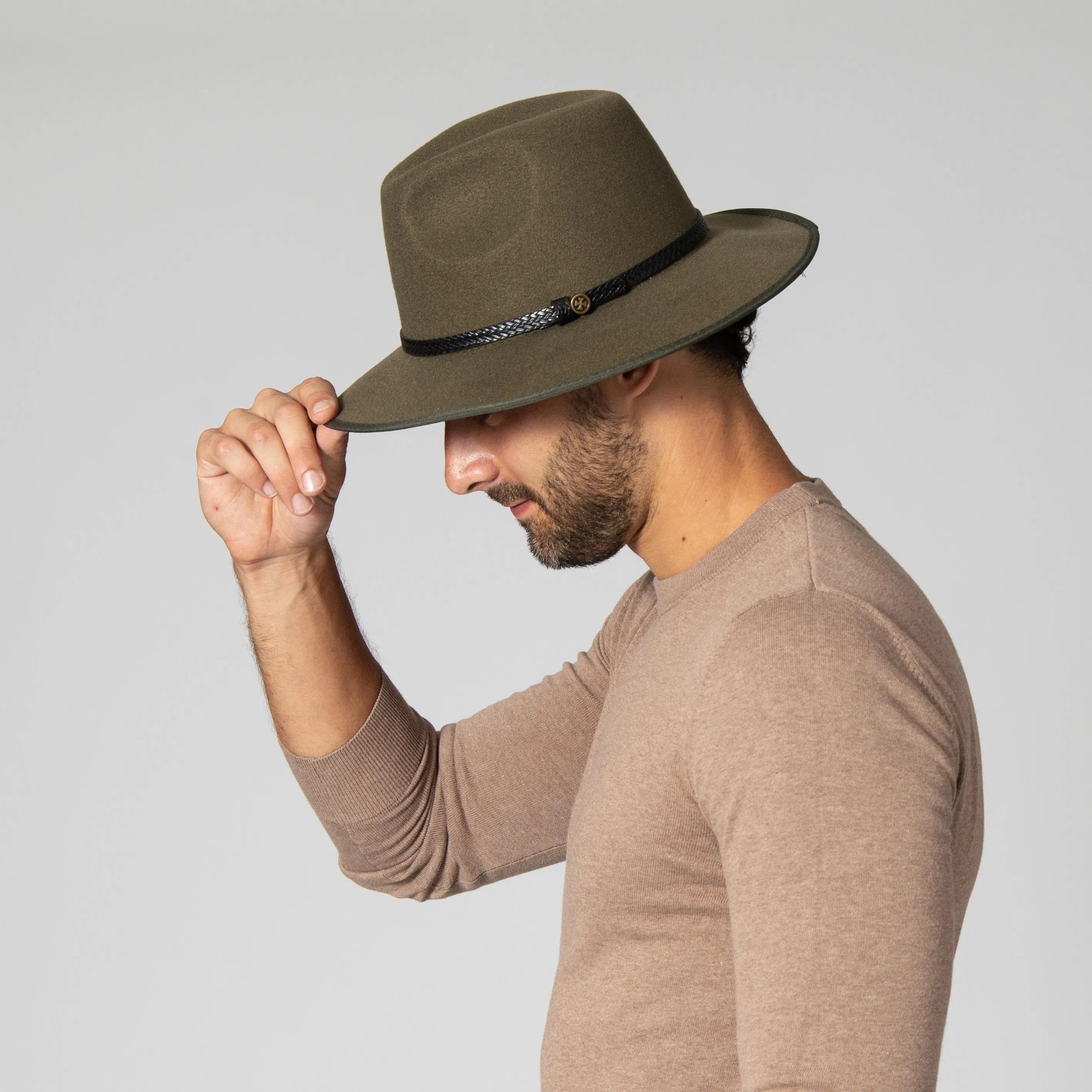 Men's Faux Felt Fedora