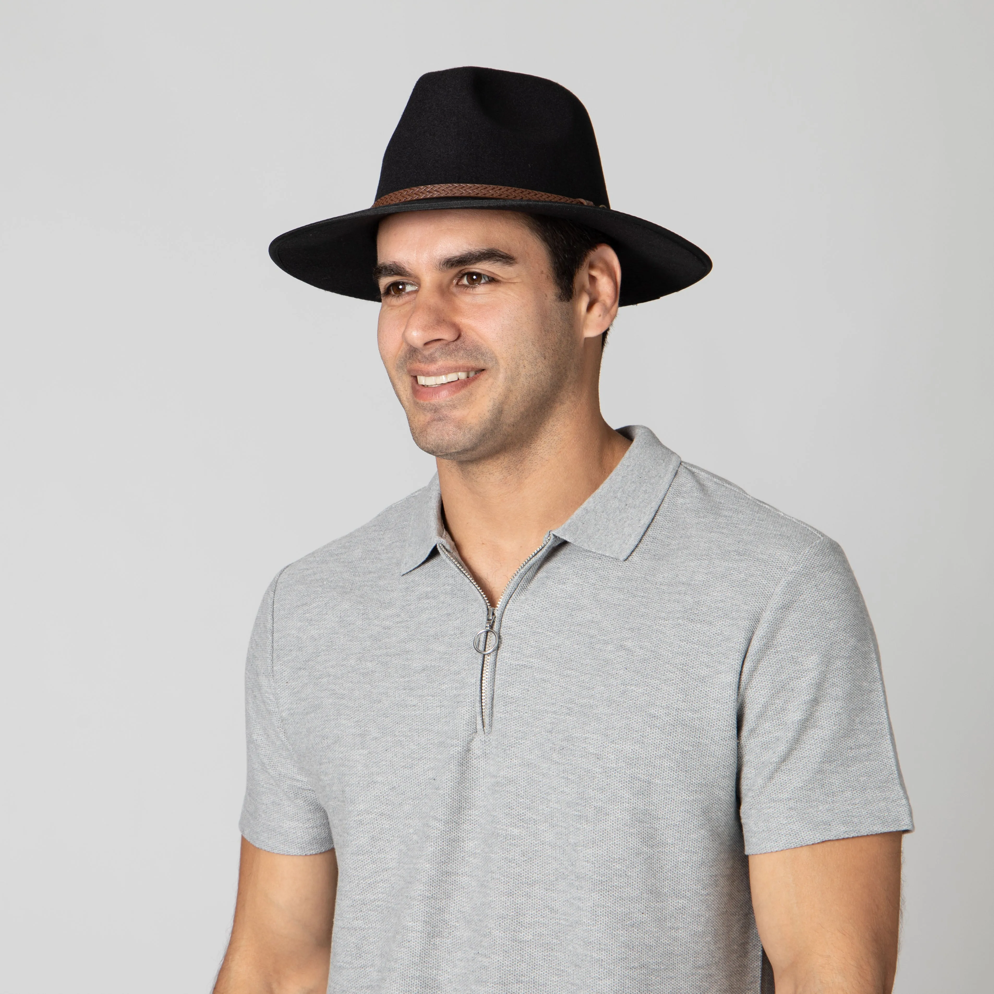 Men's Faux Felt Fedora