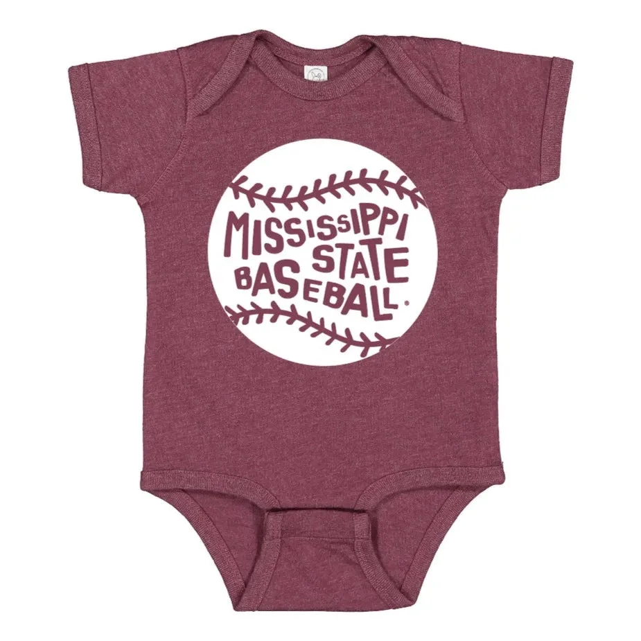 Mississippi State Baseball Onesie