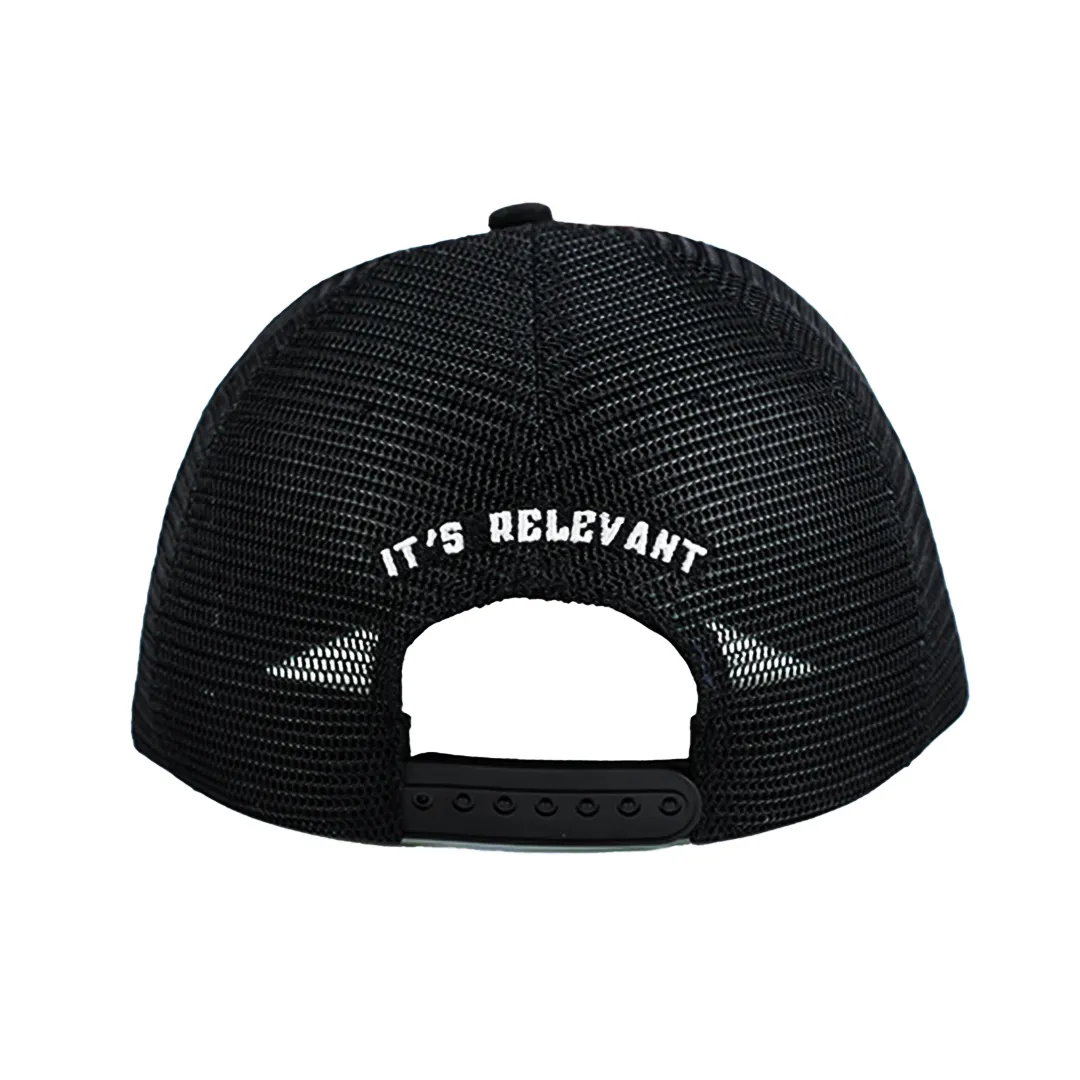 NCS TRUCKER MESH CAP - WHITE/BLACK