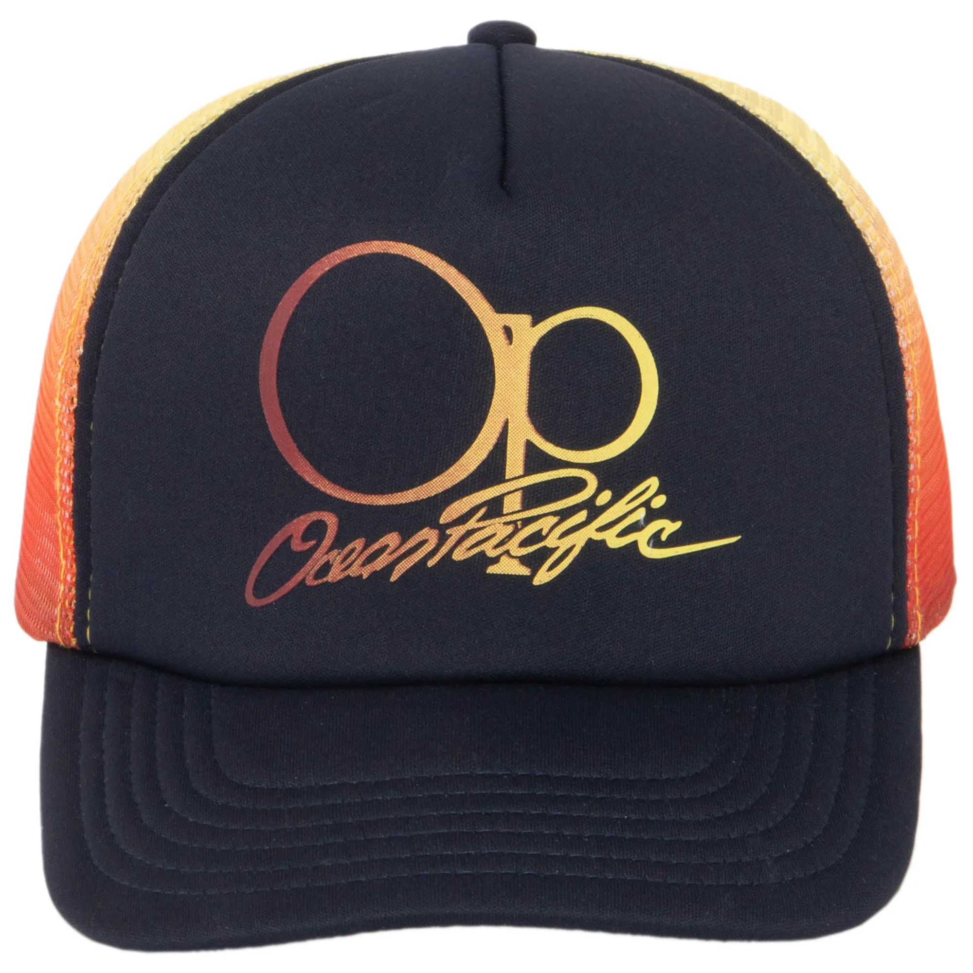 Ocean Pacific - 5 Panel Trucker Hat with Ombre Mesh Panels