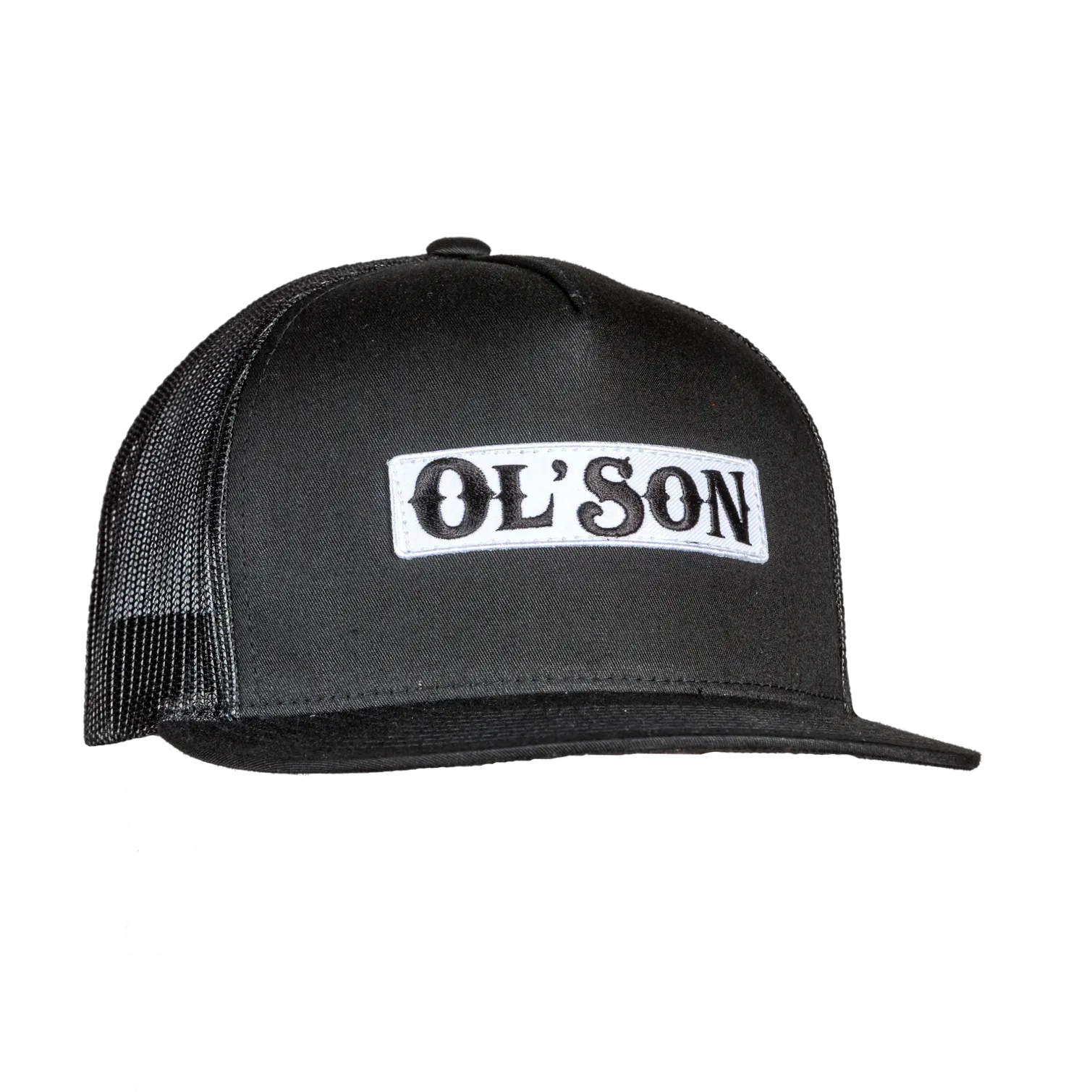 Ol' Son Patch Black Mesh Flatbill