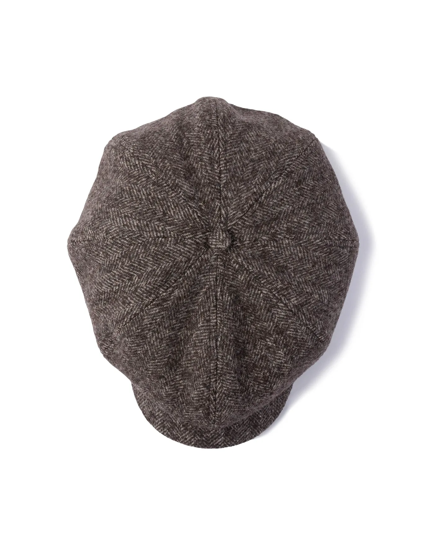 Old Time Herringbone Wool Newsboy Cap