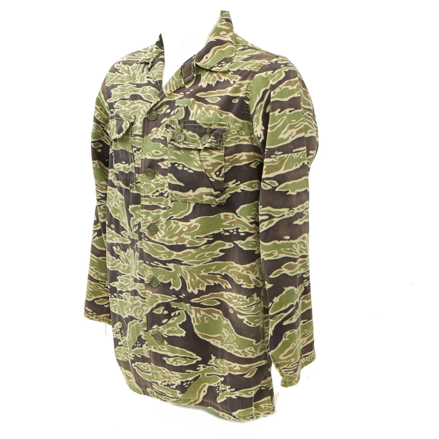 Original U.S. Vietnam War MACV-SOG Special Forces Tiger Stripe Camouflage Fatigue Uniform