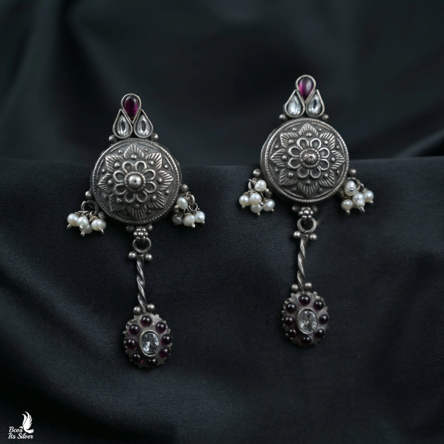 oxidized earring -TG22-6400