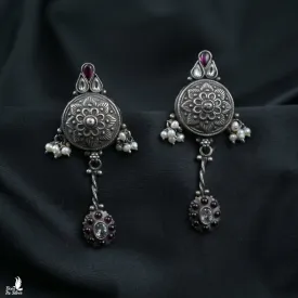 oxidized earring -TG22-6400